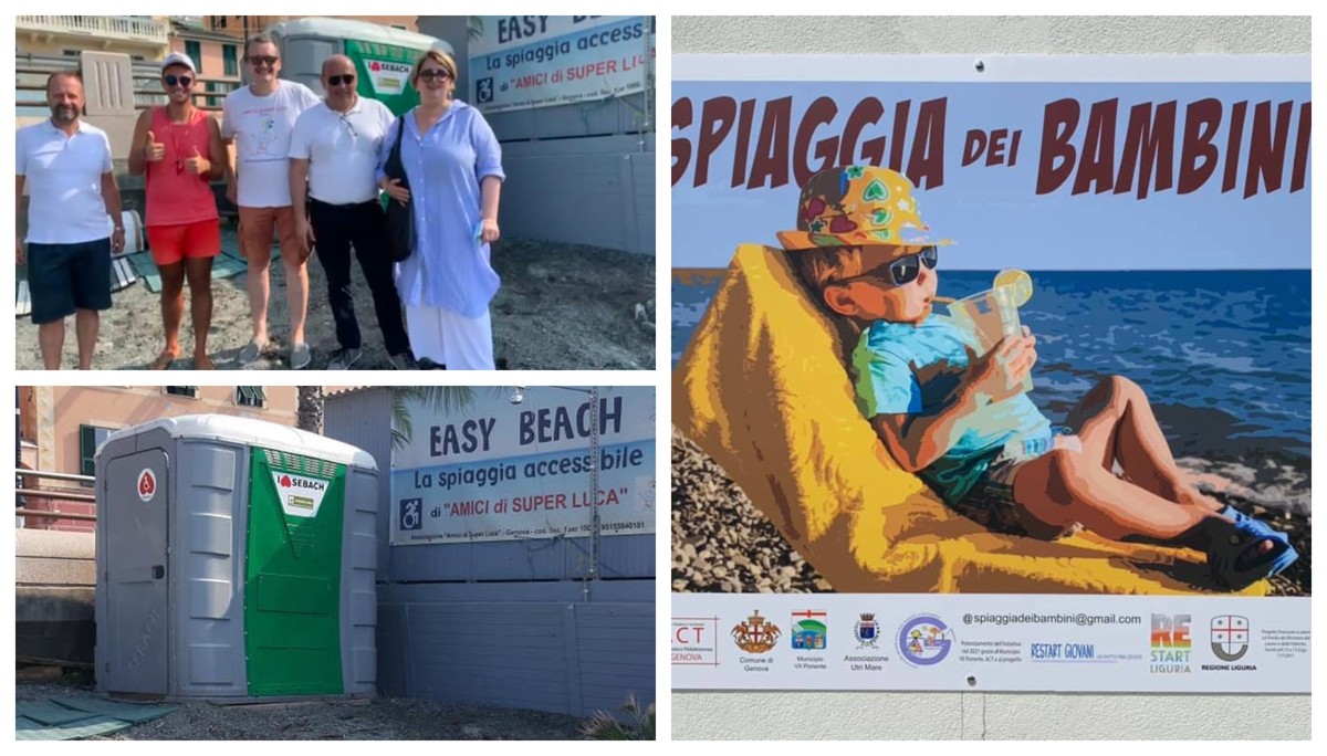 A Pegli Nasce La Prima Spiaggia Del Ponente Accessibile A Tutti Foto Lavocedigenova It