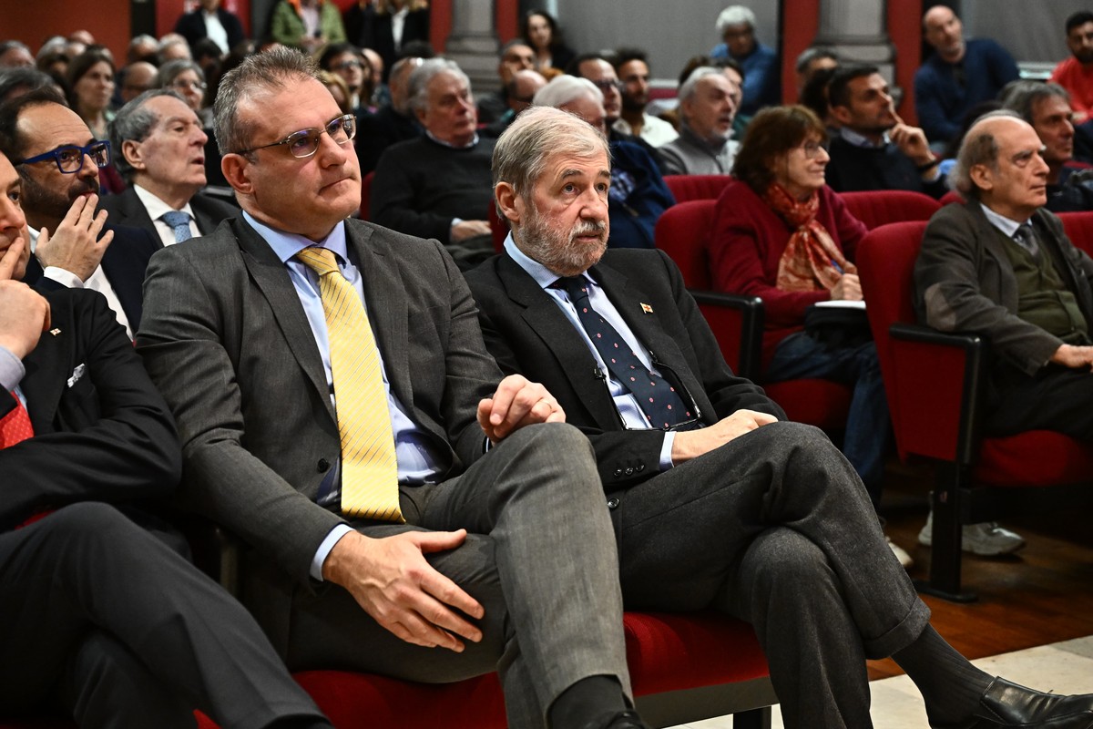 Marco Bucci e Pietro Piciocchi alla Sala Quadrivium