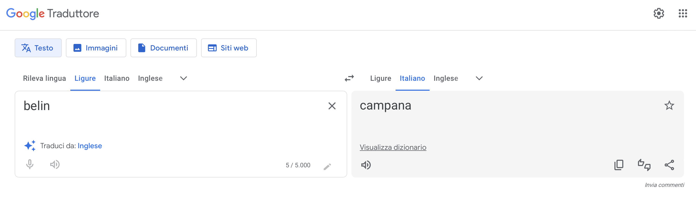 Camicia in inglese google traduttore shop