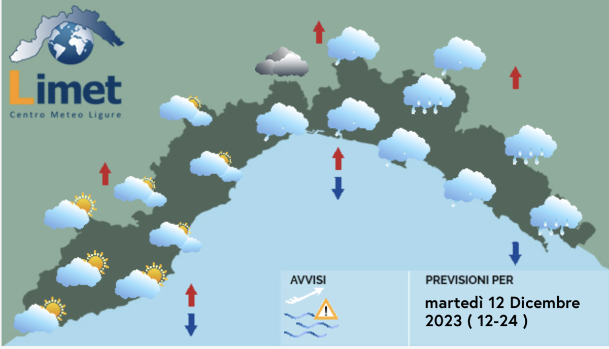 Meteo, cielo coperto sulla costa al mattino, poco nuvoloso nelle zone interne – Lavocedigenova.it Meteo, cielo coperto sulla costa al mattino, poco nuvoloso nelle zone interne – Lavocedigenova.it