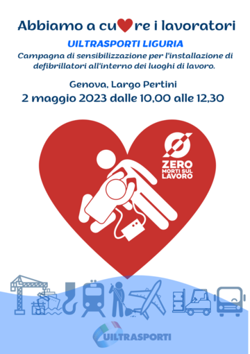 Abbiamo a cuore i lavoratori, martedì il presidio Uiltrasporti Liguria per sensibilizzare alla salute