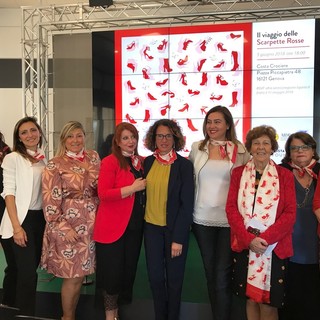 Regione, le 'Scarpette Rosse' in viaggio a sostegno delle donne vittime di violenza
