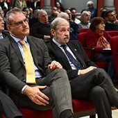 Marco Bucci e Pietro Piciocchi alla Sala Quadrivium