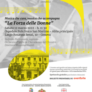 Musica che cura, musica che accompagna, un concerto per le Donne