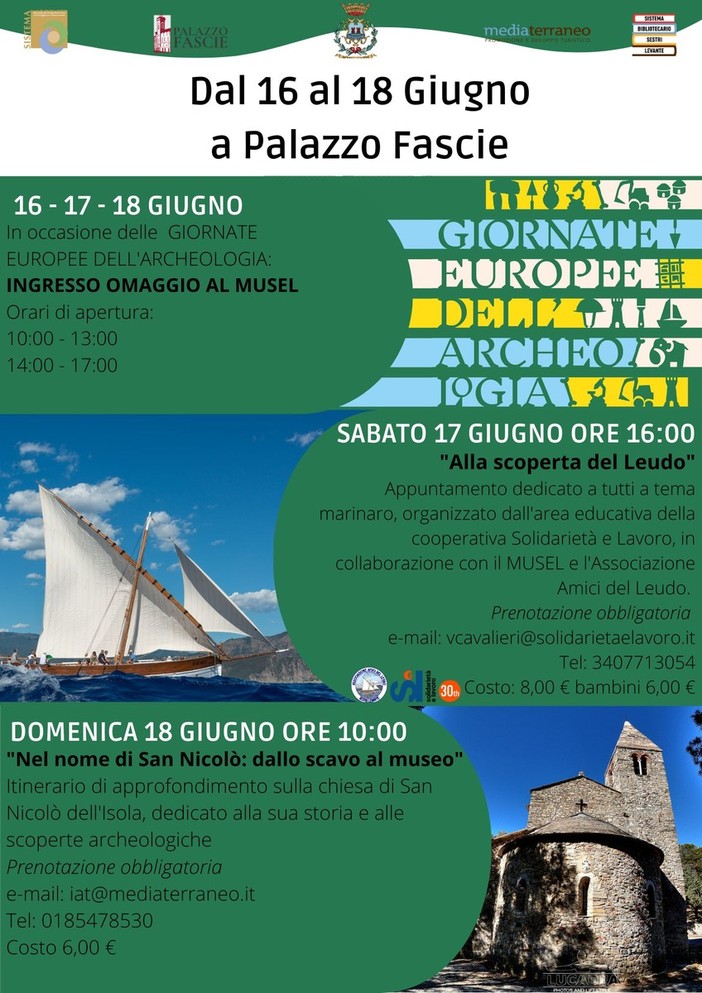 Sestri Levante, tutti gli appuntamenti del weekend a cura di Palazzo Fascie