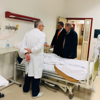 Operaio ferito, visita in ospedale del presidente Toti e del sindaco Bucci