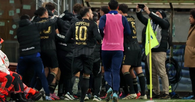 Cuppone, autore del secondo gol chiavarese (foto di Gabriele Siri)