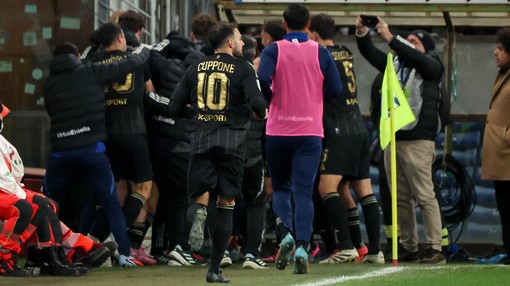 Cuppone, autore del secondo gol chiavarese (foto di Gabriele Siri) Cuppone, autore del secondo gol chiavarese (foto di Gabriele Siri)