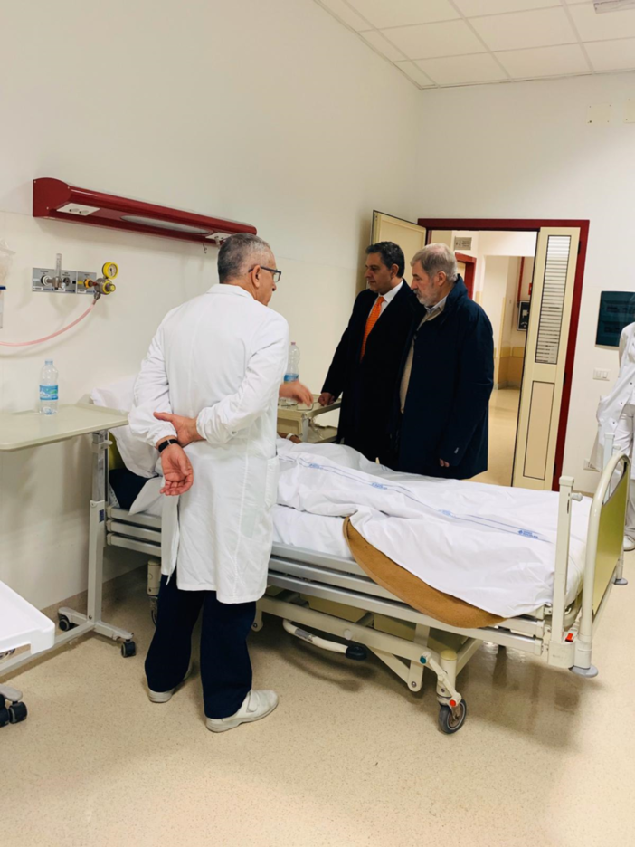 Operaio ferito, visita in ospedale del presidente Toti e del sindaco Bucci