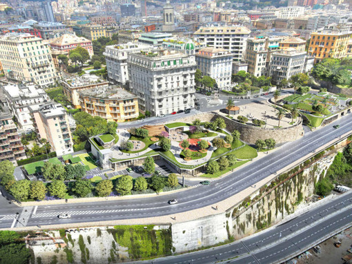 Progetto di riqualificazione della rotonda di Carignano, spazi verdi per un nuovo “salotto” dei genovesi Progetto di riqualificazione della rotonda di Carignano, spazi verdi per un nuovo “salotto” dei genovesi