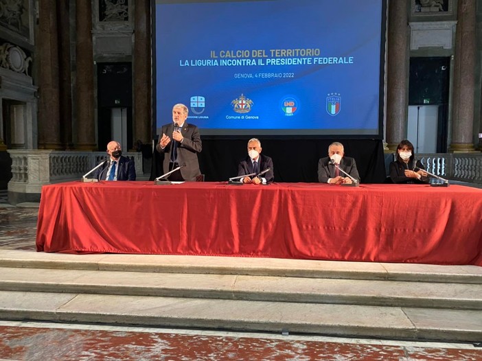 A Genova i presidenti Gravina e Abete incontrano il mondo del calcio dilettantistico ligure