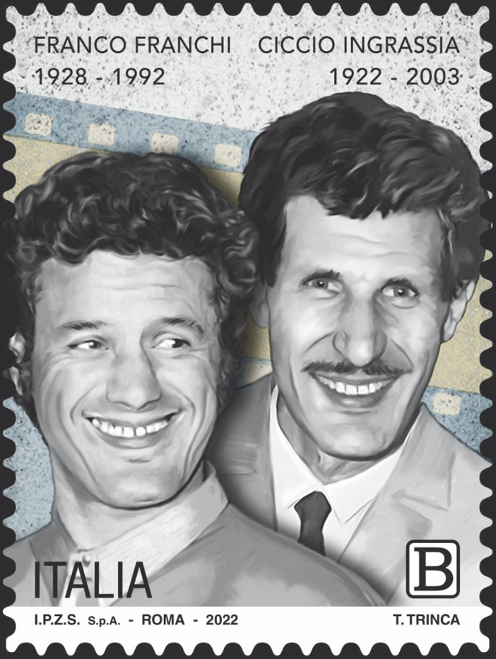 Franco Franchi e Ciccio Ingrassia e  Macario sui nuovi francobolli di Poste Italiane dedicati al mondo dello spettacolo