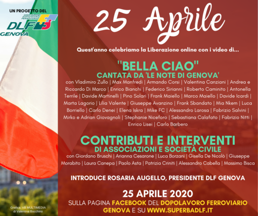 Quest’anno il Dopolavoro Ferroviario di Genova celebra la Liberazione online Quest’anno il Dopolavoro Ferroviario di Genova celebra la Liberazione online