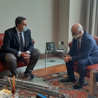 Regione: il presidente Toti ha incontrato Dror Eydar, ambasciatore di Israele in Italia (FOTO)