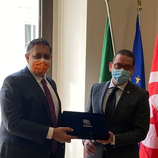 Delegazione tunisina in visita al Palazzo della Regione Liguria
