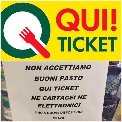 Foto tratta dalla pagina Facebook "I disperati dei buoni pasto qui ticket _dove spenderli??"