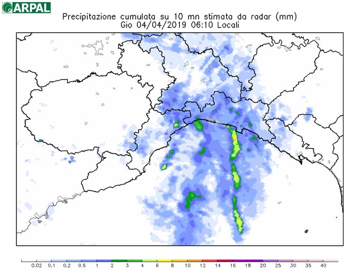 Allerta meteo gialla fino alle 15,00: situazione attuale e previsioni dell'Arpal