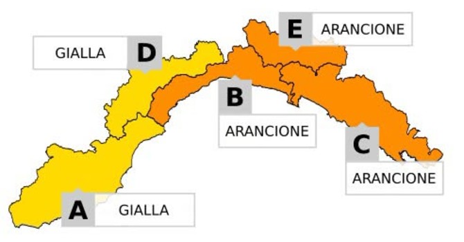 Maltempo, l’allerta sale ad arancione: Genova e Levante dalle 3 alle 15 di domani Maltempo, l’allerta sale ad arancione: Genova e Levante dalle 3 alle 15 di domani