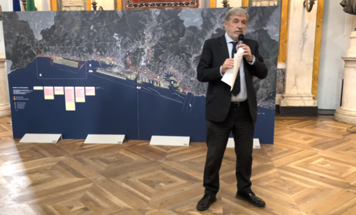 Il sindaco Bucci illustra la Genova del 2030, il rendering del plastico con progetti e idee (Video)