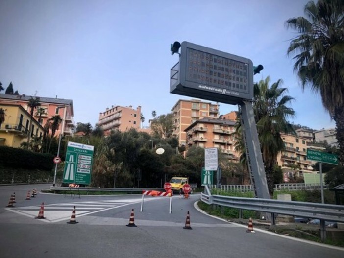 A12 Genova-Sestri Levante: riaperta in anticipo l’uscita della stazione di Chiavari