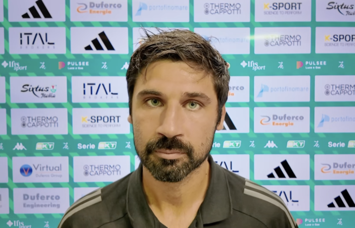 L'Entella pareggia 1-1 con il Sudtirol. Le parole di Mister Chiappella: "Chiedo compattezza, nonostante il pari i ragazzi hanno dato tutto"