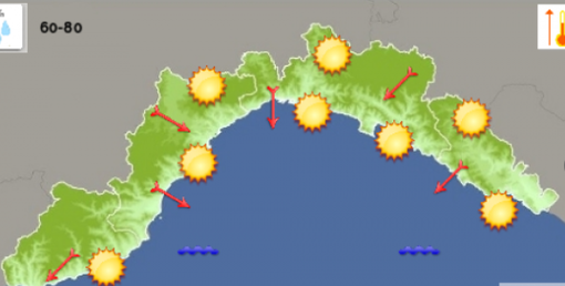 Arpal: temperature in aumento nella giornata di venerdì 21 agosto sul genovese