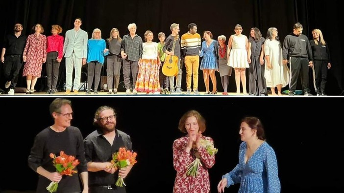 Alessandra Munerol e “Le mani e le nubi teatro”, storie di quotidiana “Metamorfosi” sul palco del Moretti a Pietra Ligure: è pioggia di brividi