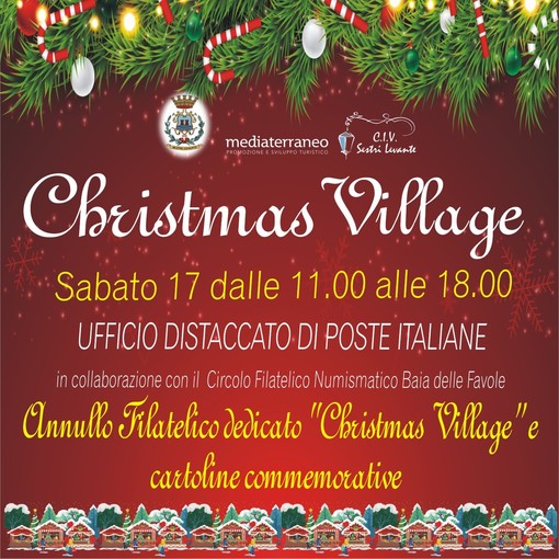 Il Christmas Village di Sestri Levante lancia il suo timbro