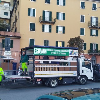 Amiu, da martedì 10 febbraio nuova postazione Ecovan in via Burlando