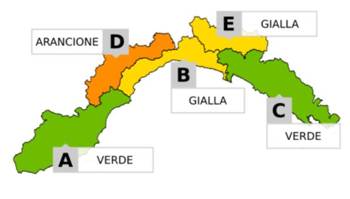 Neve, aggiornamento Arpal: allerta arancione nell'entroterra di ponente Neve, aggiornamento Arpal: allerta arancione nell'entroterra di ponente