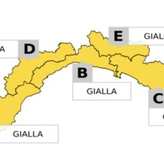 Maltempo in arrivo, diramata l'allerta gialla su tutta la regione