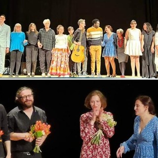 Alessandra Munerol e “Le mani e le nubi teatro”, storie di quotidiana “Metamorfosi” sul palco del Moretti a Pietra Ligure: è pioggia di brividi