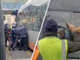 Attimi di tensione nella rimessa Amt, una donna cerca di mettere in moto l’autobus braccata dalla polizia locale (Video)