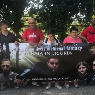 I protagonisti di "Game of Kings" in visita presso l'associazione "L'incontro" di Genova