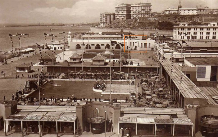 Villaggio Balneare 1934, la collocazione dell'Acquario