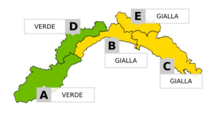 Maltempo, allerta gialla sul centro-Levante: temporali forti, grandine e possibili trombe marine Maltempo, allerta gialla sul centro-Levante: temporali forti, grandine e possibili trombe marine