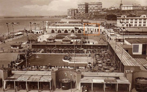 Villaggio Balneare 1934, la collocazione dell'Acquario