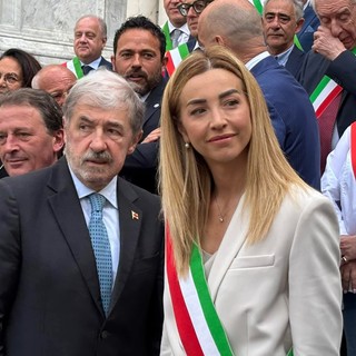 2 Giugno, Bucci e Salis in piazza Matteotti: &quot;Giusto andare a votare per i referendum&quot;