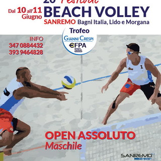 Il 20esimo festival di beach volley 2x2 fa tappa a Sanremo, boom di iscrizioni