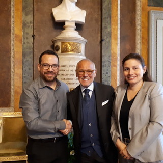 Il vicesindaco Stefano Balleari ha ricevuto il ministro della Cultura dell'Ecuador Velasco Il vicesindaco Stefano Balleari ha ricevuto il ministro della Cultura dell'Ecuador Velasco