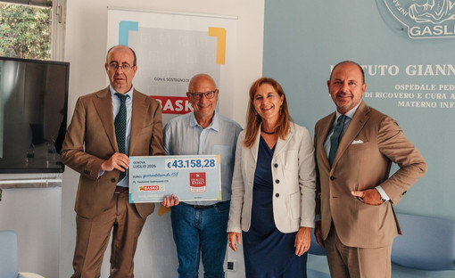 Basko dona oltre 40 mila euro al Gaslini per i bambini ricoverati senza un adulto accanto Basko dona oltre 40 mila euro al Gaslini per i bambini ricoverati senza un adulto accanto