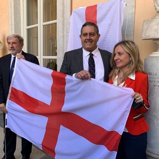 Festa della Bandiera, Bucci: &quot;La città si unisce attorno al vessillo di San Giorgio&quot;, ospite d'onore il principe di Monaco (Foto e Video)