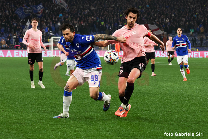 Rimonta e controrimonta, Sampdoria fermata dal Palermo solo nel recupero: al “Ferraris” è un 3-3 pirotecnico