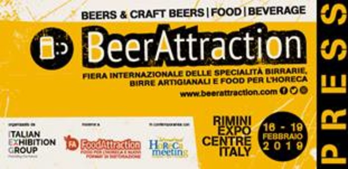 Anche 8 imprese della Liguria parteciperanno dal 16 al 19 febbraio alla 5° edizione di Beer Attraction a Rimini