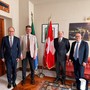 Liguria-Svizzera, asse di ferro su porti e logistica: Bucci incontra l’Ambasciatore Balzaretti