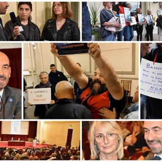 Sanremo, il Prof. Bassetti accolto al Casinò al grido di "Assassino": pochi i facinorosi che lo hanno contestato (Foto e Video) Sanremo, il Prof. Bassetti accolto al Casinò al grido di "Assassino": pochi i facinorosi che lo hanno contestato (Foto e Video)