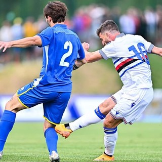 Borini in azione nell'amichevole di Livigno (foto U.C. Sampdoria)