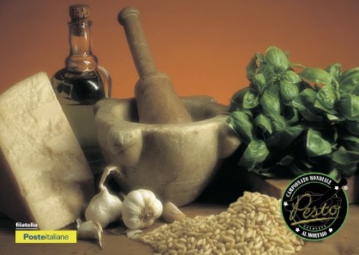 Poste Italiane celebra il Campionato di Pesto al Mortaio con un bollo speciale