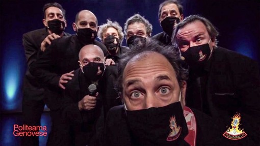 Tornano i Bruciabaracche con "Ma l’amore no", nuovo spettacolo in diretta dal Politeama Genovese (FOTO)