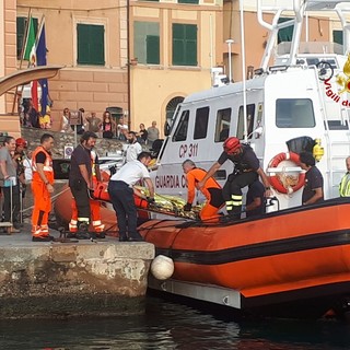 Camogli: donna cade dagli scogli, il soccorso dei sommozzatori